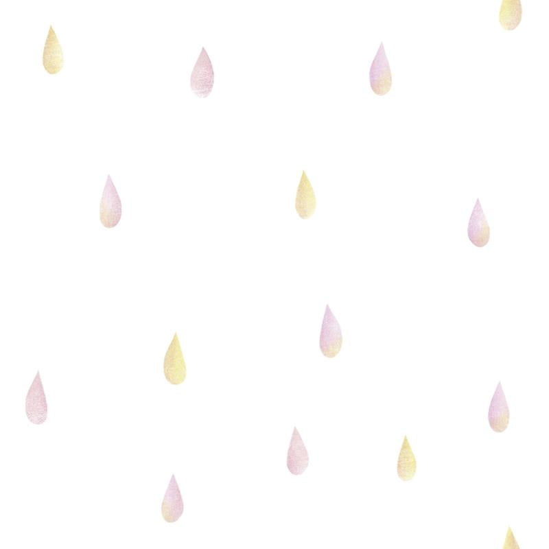 Sample DA60001 Day Dreamers, Raindrops Strawberry Lemonade Seabrook Wallpaper