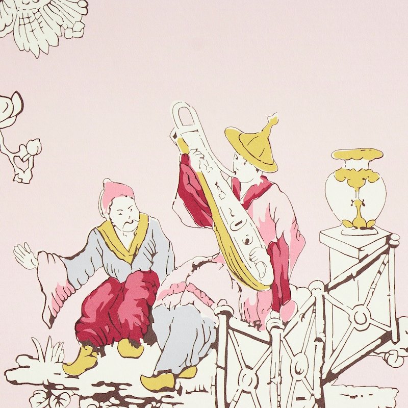 Search 5011651 Chinoiserie Moderne Pink Schumacher Wallcovering Wallpaper