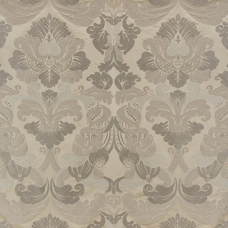 Purchase sample of 71471 Molveno Damasco, Champagne by Schumacher Fabric