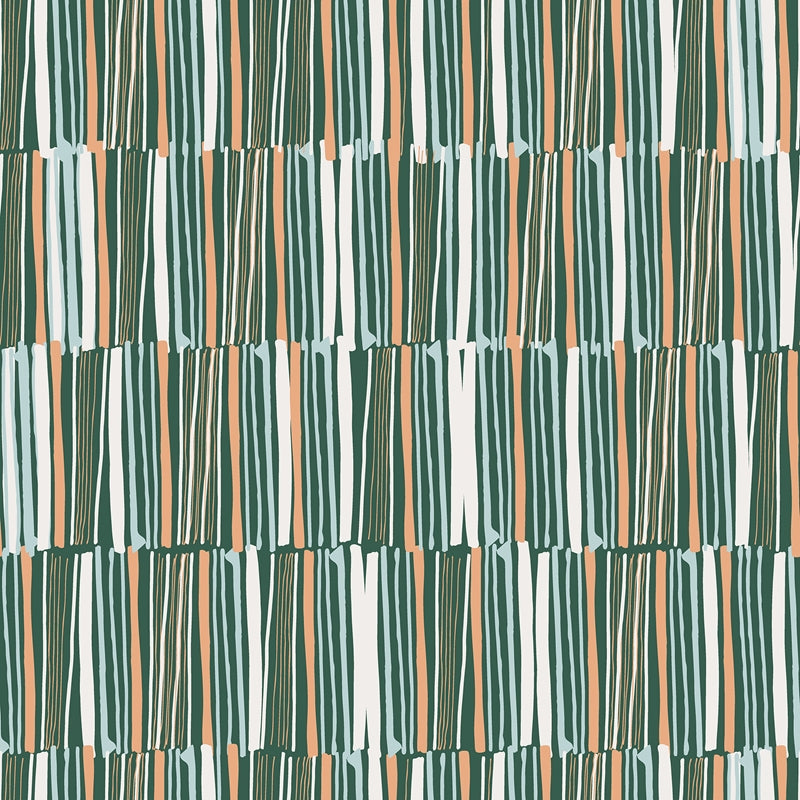 Sample LDS4580 Leah Duncan, Green Thistle Peel and Stick Wallpaper by NuWallpaper