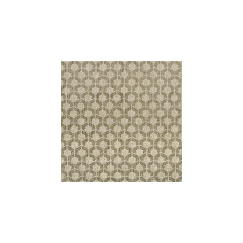 Save F3160 Pebble Neutral Geometric Greenhouse Fabric