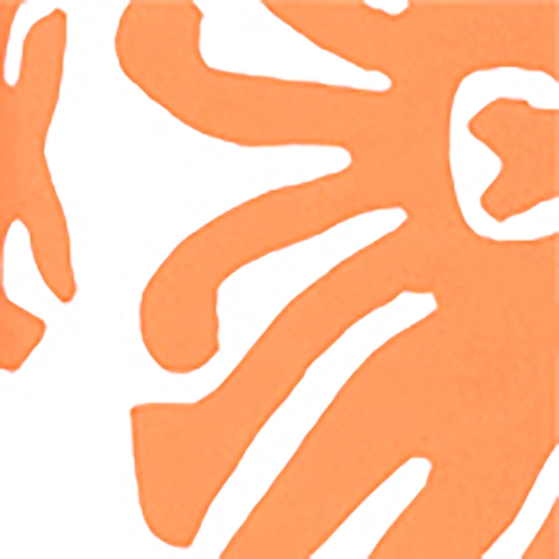 Sample 2470-03WP Sigourney, Light Orange On White by Quadrille Wallpaper