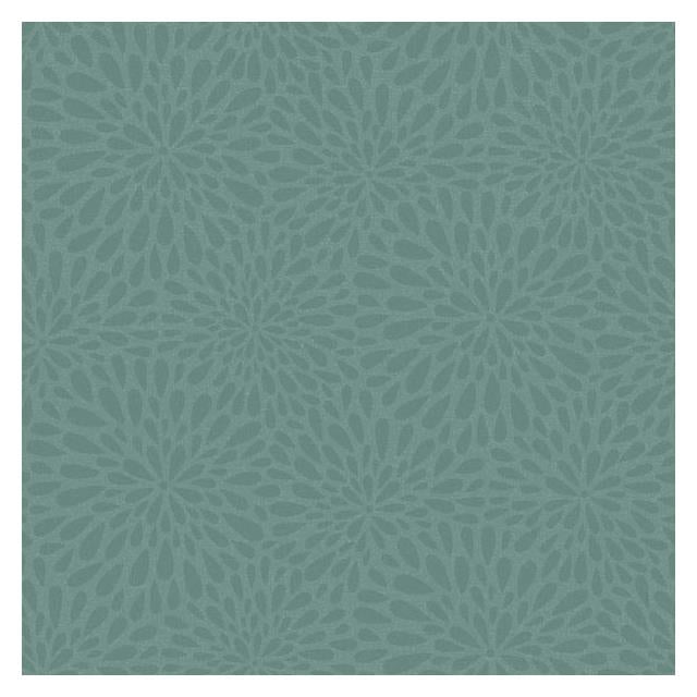 Looking 2535-20665 Simple Space 2 Calendula Teal Modern Floral Beacon House Wallpaper