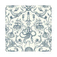 Sample HO3361 Tailored, Deep Sea Toile color Blue Toile by York Wallpaper