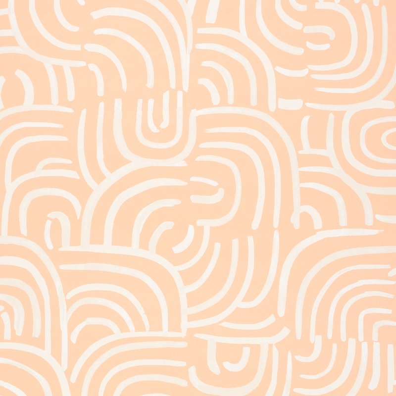 View 5013692 New Beat Light Peach Schumacher Wallcovering Wallpaper