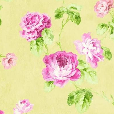 Looking FI90103 Fleur Reds Floral by Seabrook Wallpaper