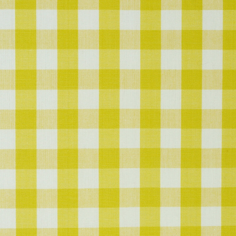 Find 63069 Elton Cotton Check Yellow by Schumacher Fabric