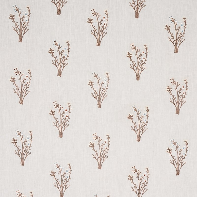 Purchase sample of 80401 Stora Embroidery, Ivory by Schumacher Fabric