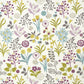 Sample F0991-02 Frida Heather/Olive Botanical Clarke And Clarke Fabric