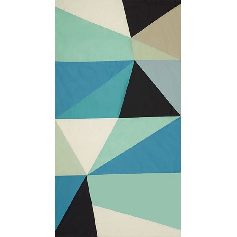 Purchase sample of 69450 Cubist, Peacock by Schumacher Fabric
