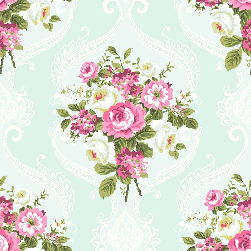 Purchase HC80009 Mod Chic Catch the Bouquet by Wallquest Wallpaper