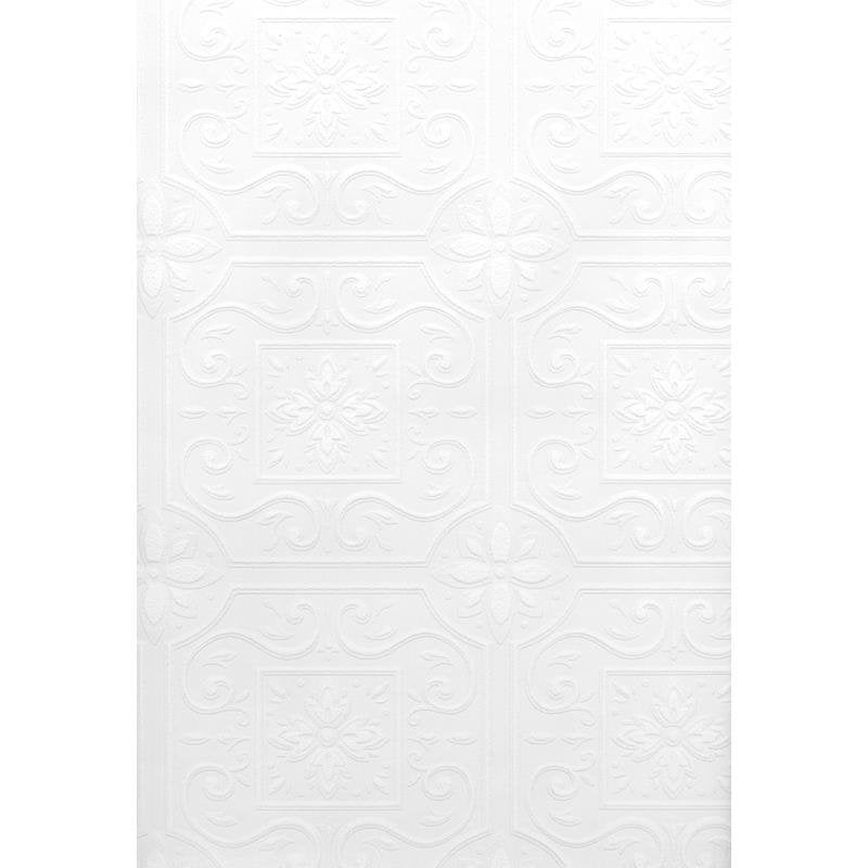 Sample 2780-59001 Paintable Solutions 5, Ibold Paintable Tile Wallpaper by Brewster