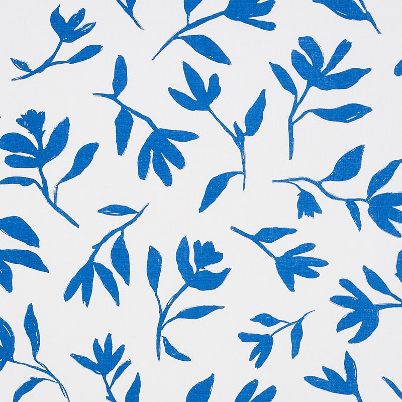 Purchase sample of 180010 Laurel, Navy by Schumacher Fabric