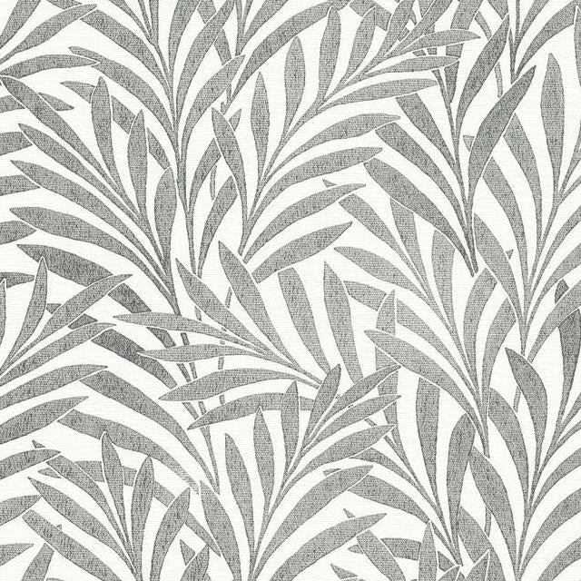 Looking HC7502 Handcrafted Naturals Tea Leaves Stripe Cream/Black by Ronald Redding Wallpaper