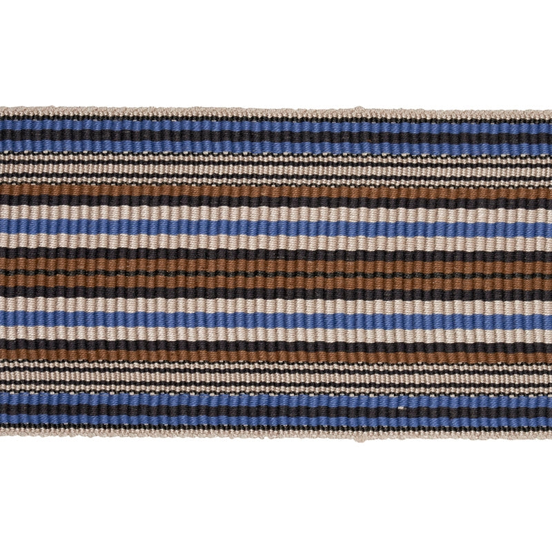 Sample 79740 Topaki Stripe Tape Wide, Bluebell By Schumacher Trim