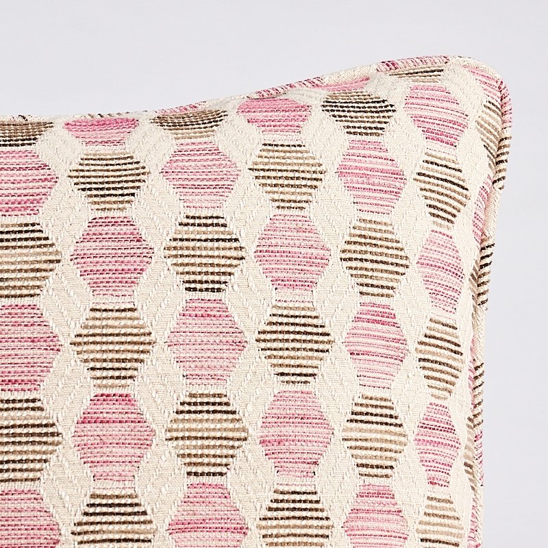So7946107 Vedado Ikat 24" Pillow Pink By Schumacher Furniture and Accessories 1,So7946107 Vedado Ikat 24" Pillow Pink By Schumacher Furniture and Accessories 2