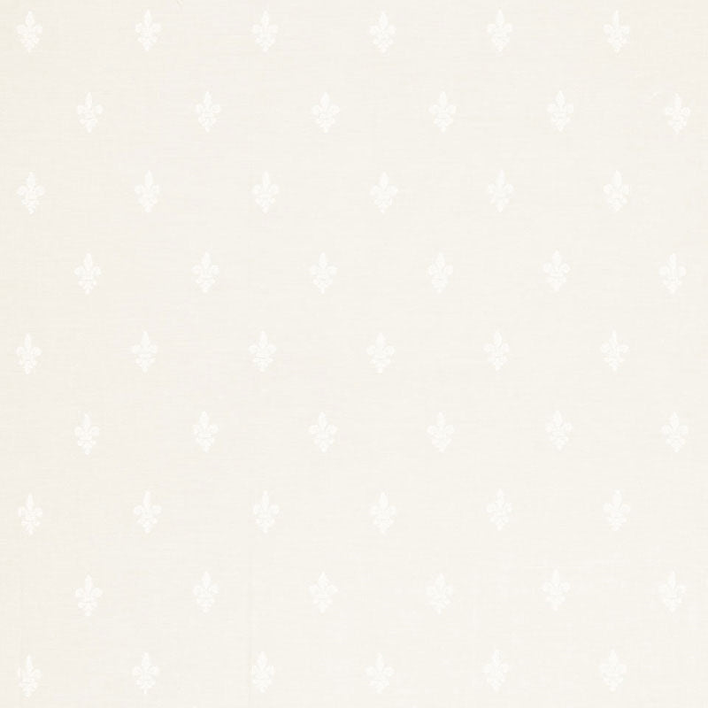 Purchase sample of 66290 Fleur De Lys Madras, Ivory by Schumacher Fabric