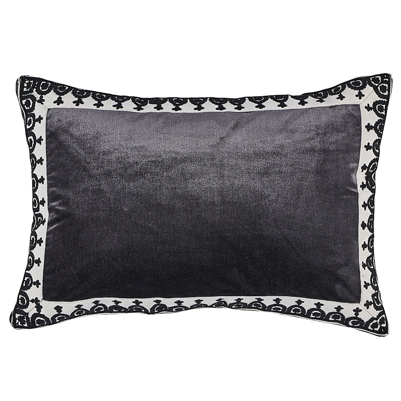 So7415515 | Noelia Pillow, Onyx - Schumacher Furniture and Accessories