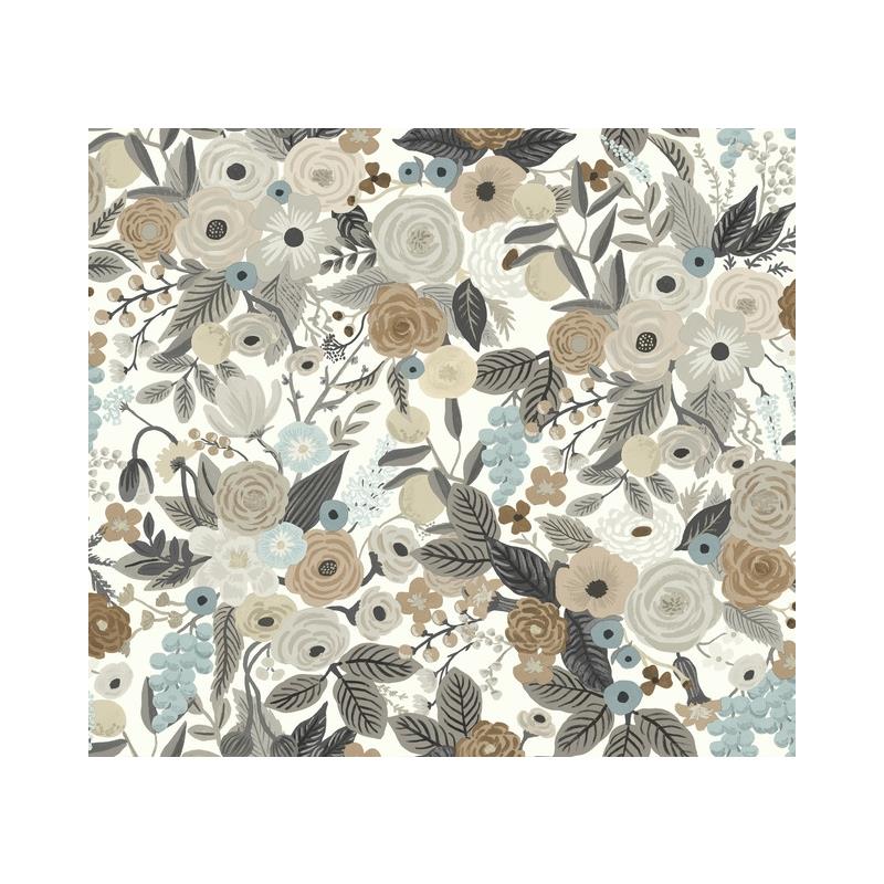 Sample RI5121 Rifle Paper Co. Garden Party Brown York Wallpaper