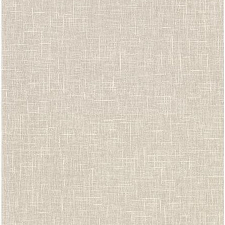 Looking 2945-1141 Warner Textures X Linville Taupe Faux Linen Taupe by Warner Wallpaper