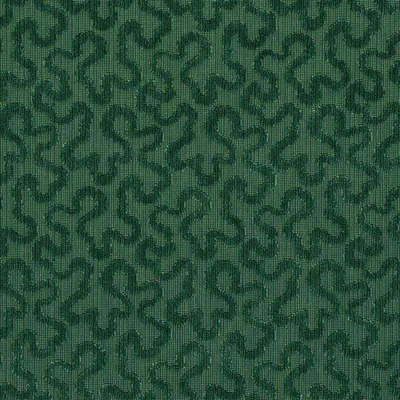 Save 43278 Vermicelli Velvet Emerald by Schumacher Fabric