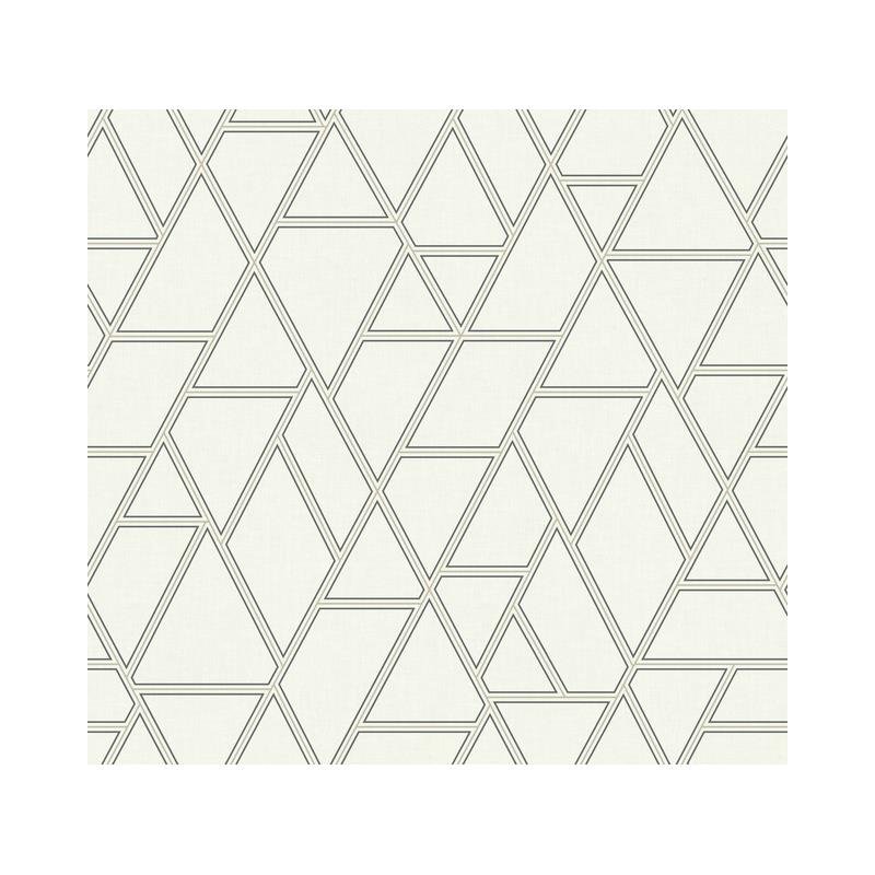 Sample GR5915 Grandmillennial, Pathways White/Gray York Wallpaper