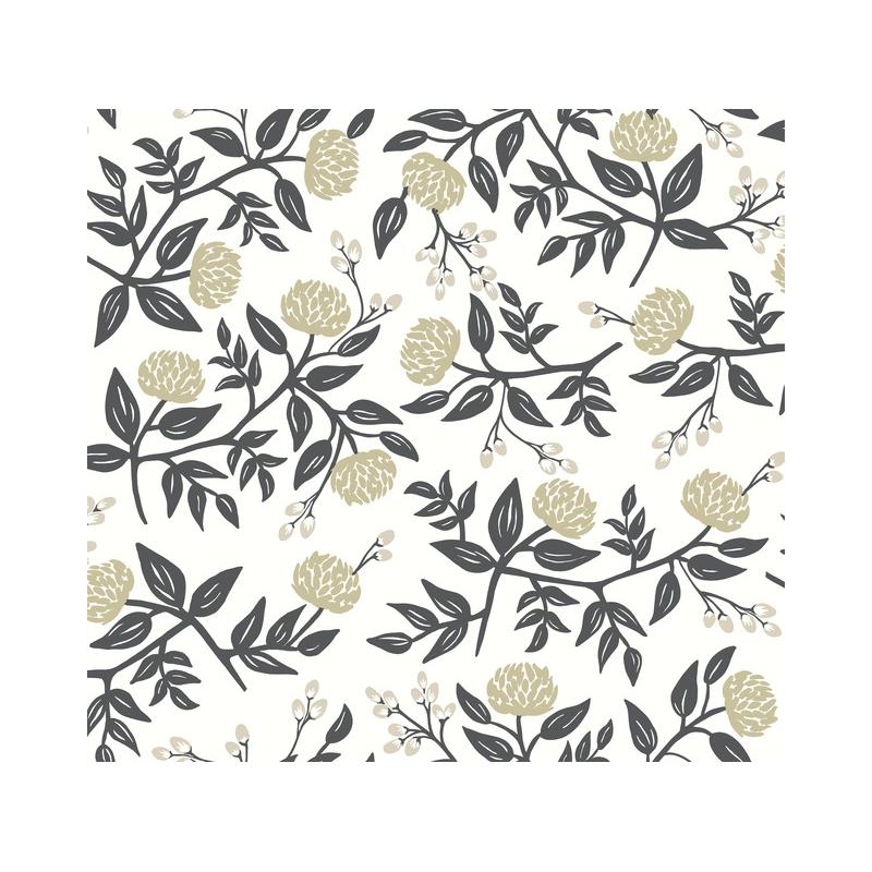Sample RI5150 Rifle Paper Co. Peonies White York Wallpaper