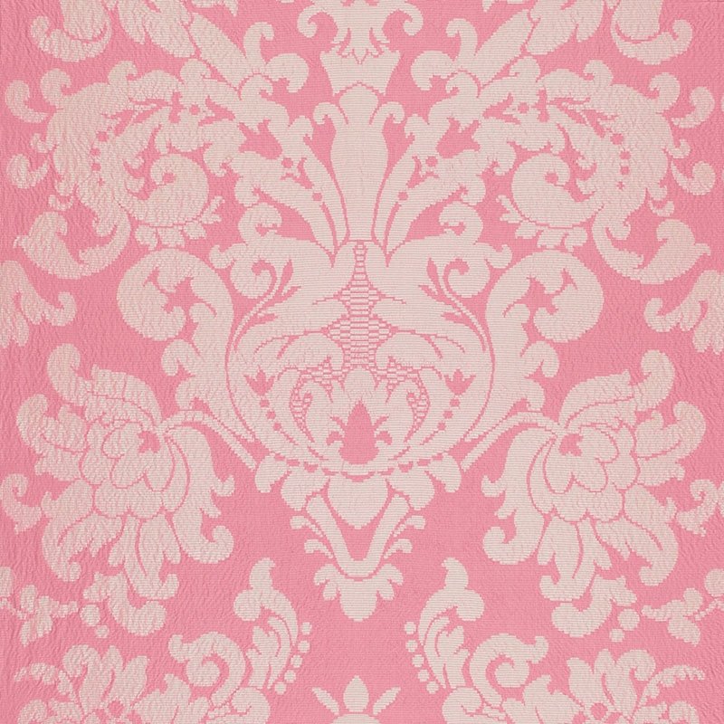 Purchase sample of 68882 Chateau Silk Damask, Springtime by Schumacher Fabric