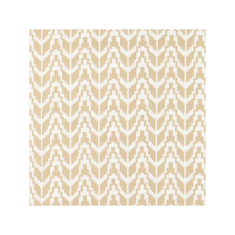 Sample 27103-001 Chevron Embroidery, Straw - Scalamandre Fabric (SC 000127103)