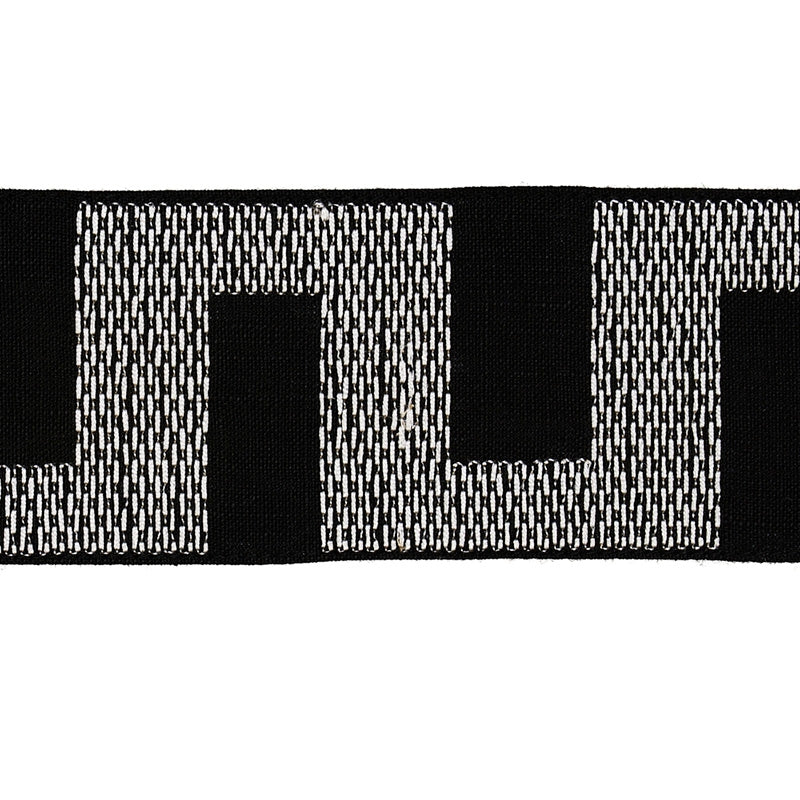 Sample 79931 Matrix Tape, Ivory On Black By Schumacher Trim