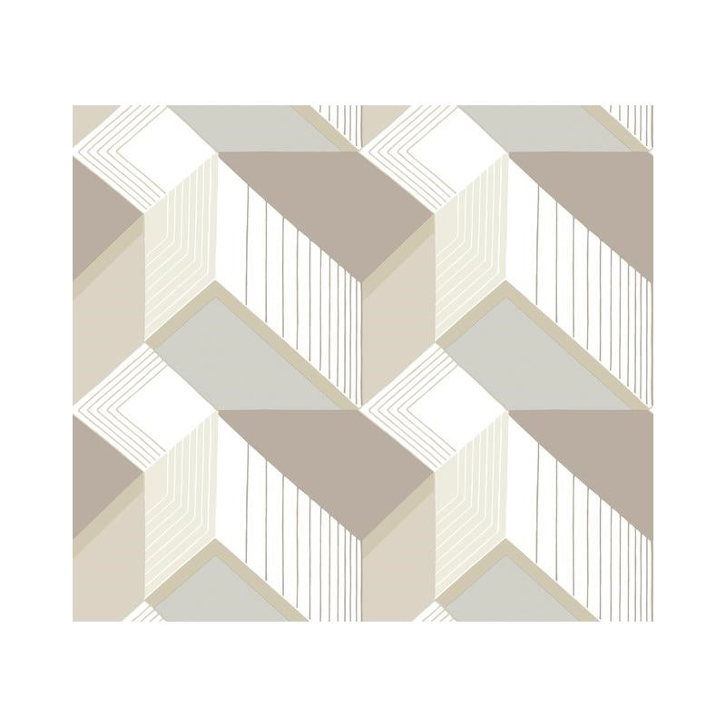 Sample BW3881 Graphic Geo Blocks, Black and White Resource Library by York Wallpaper