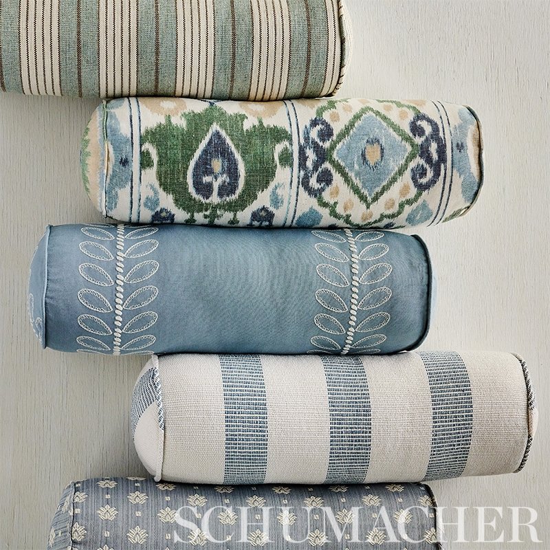 Buy 179051 Elizia Ikat Green Blue Schumacher Fabric