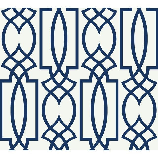 Find CM2383 Large Lattice Cobalt Blues by Inspired by Color Wallpaper