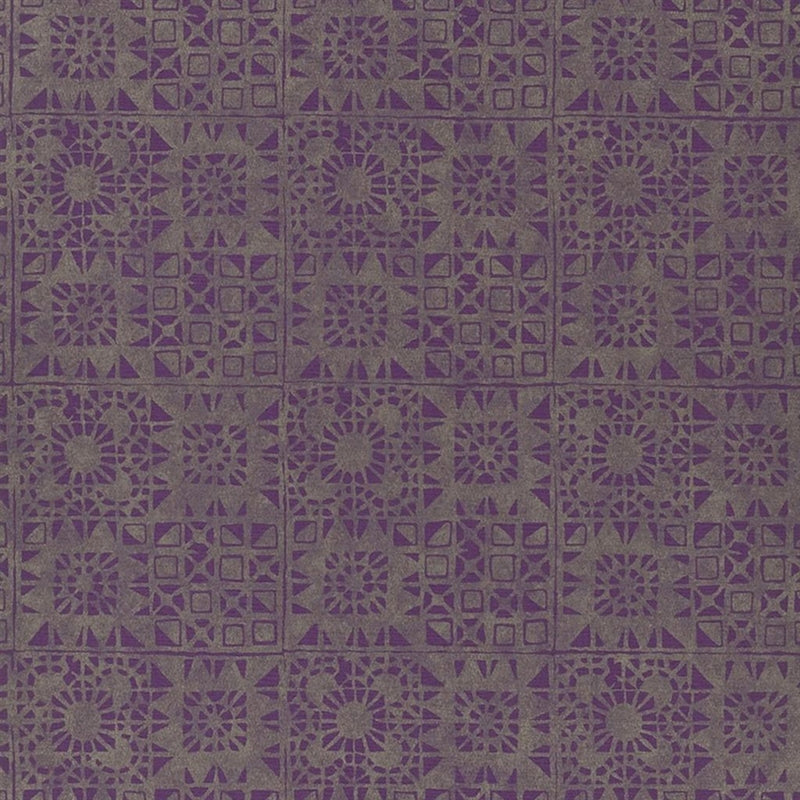 View P605/11 Serego Damson by Designer Guild Wallpaper