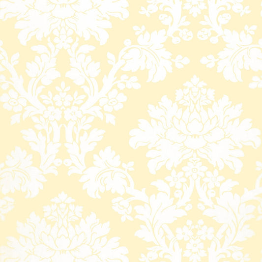 Buy 5004461 Tierni Damask Buttercup Schumacher Wallpaper