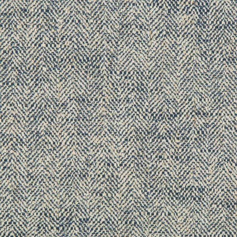 Sample 35228.51.0 Indigo Multipurpose Herringbone Tweed Fabric by Kravet Smart