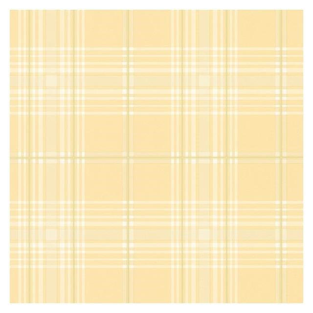 Save KV27422 Fresh Kitchen 5 Yellow Plaid Wallpaper by Norwall Wallpaper