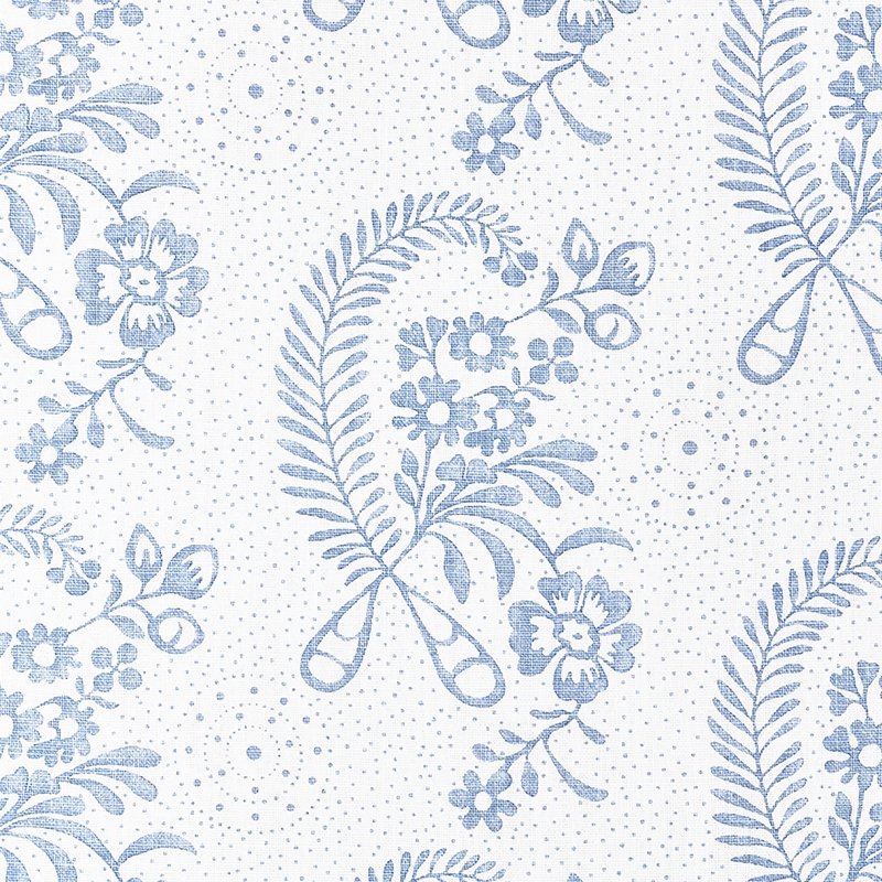 Purchase sample of 177212 Millicent, Delft by Schumacher Fabric