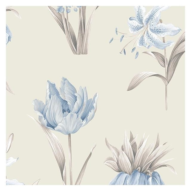 Select PA34239 Paradise Blue Floral Wallpaper by Norwall Wallpaper