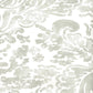 Sample 2330-41WP San Marco, Gray on Almost White by Quadrille Wallpaper