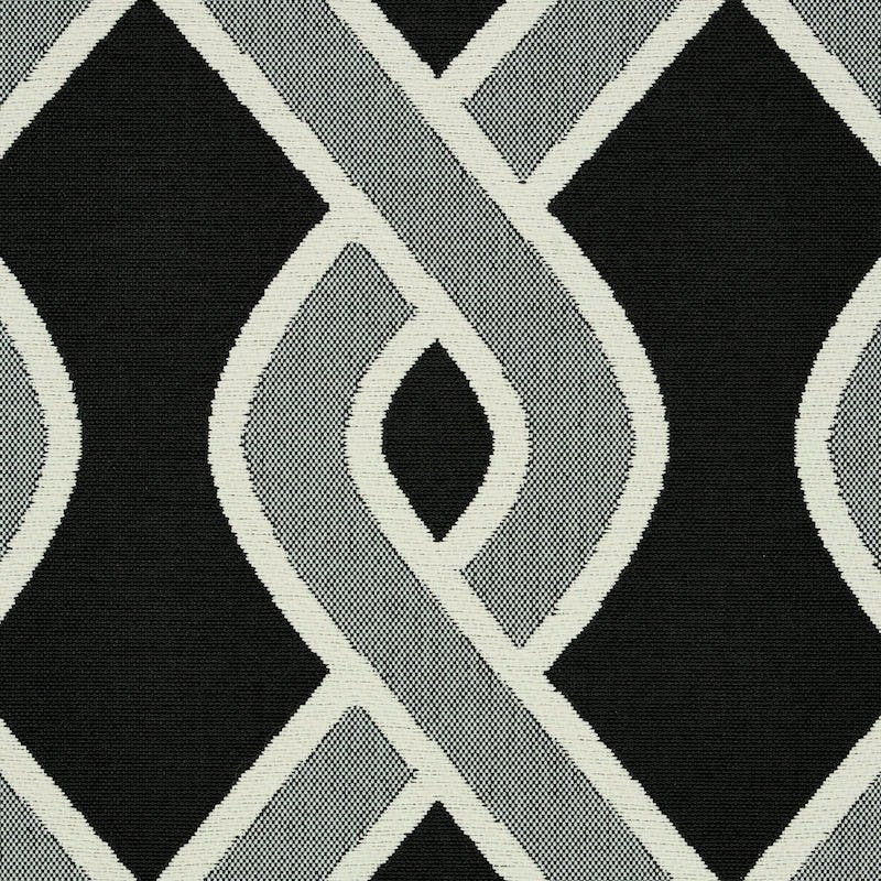 Order 79571 Cleo Trellis Indooroutdoor Black Schumacher Fabric