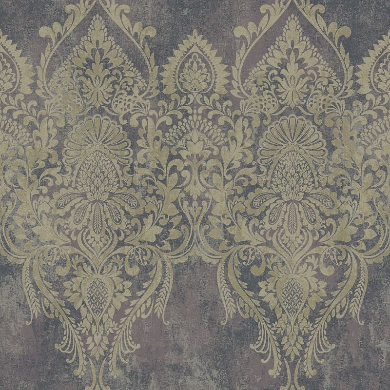 Sample RN71709 Jaipur 2 Large Paisley Stripe Wallquest