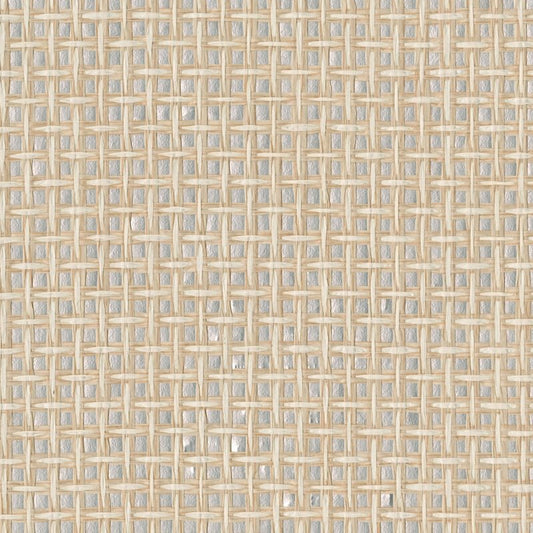 Acquire 2972-54774 Loom Aki Silver Paper Weave Basketweave Grasscloth Wallpaper Silver A-Street Prints Wallpaper
