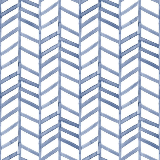 View 3124-13923 Thoreau Fletching Navy Geometric Wallpaper Navy by Chesapeake Wallpaper