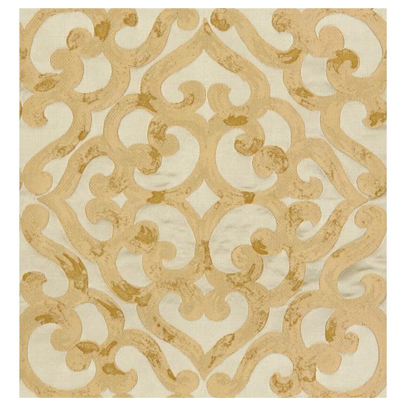 Looking 33799.416.0 Kurrajong Gold Lattice/Scrollwork Beige by Kravet Design Fabric