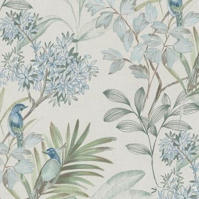 Order TL1926 Handpainted Traditionals Handpainted Songbird Turquiose York Wallpaper