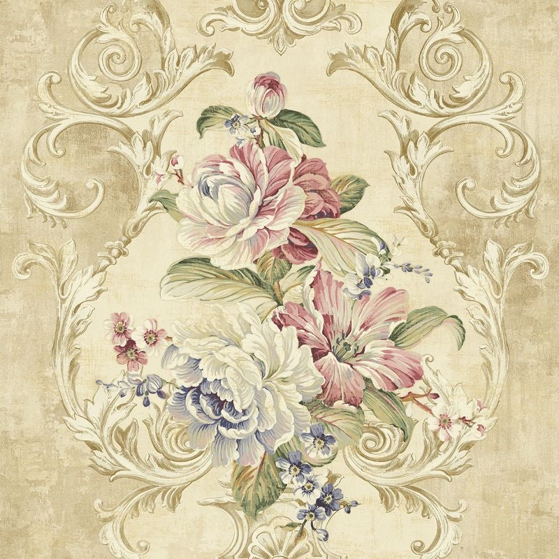 Purchase HK90207 Hudson Park 2 Framed Bouquet by Wallquest Wallpaper
