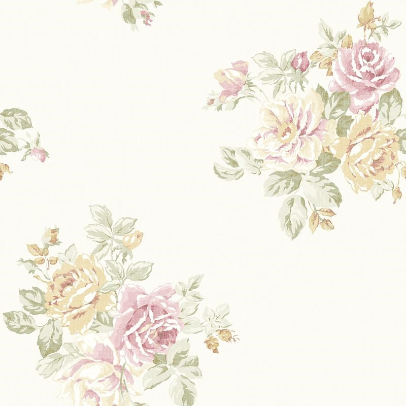 Buy FG70001 Flora Rose Bouquet by Wallquest Wallpaper