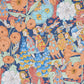 Find 5013540 Fairie Garden Orange And Navy Schumacher Wallcovering Wallpaper