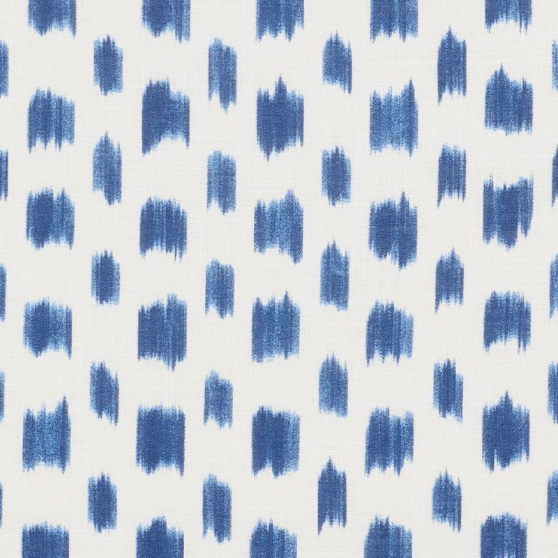 Purchase sample of 179010 Izmir Ikat, Blue by Schumacher Fabric